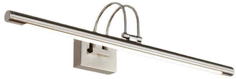 12-W-LED-Wandleuchte mit Spiegelschutz (IP44), Badezimmerbeleuchtung, Nickel-Finish, Innenbeleuchtung mit Schalter, 60 c...