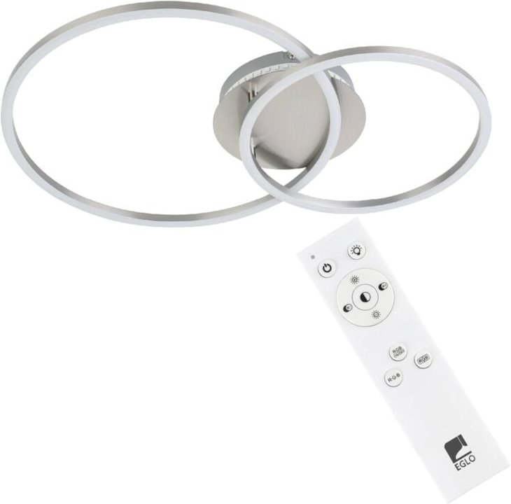 Led Deckenleuchte Palmaves 3 nickel matt 55 x 39 cm Deckenlampen & Kronleuchter - Eglo