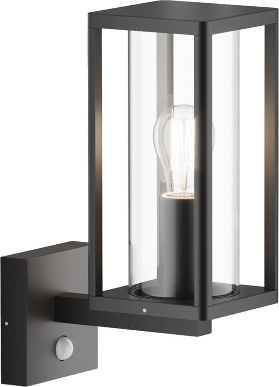 Maytoni Cell PIR Außenwandlaterne Graphit IP65 1xE27