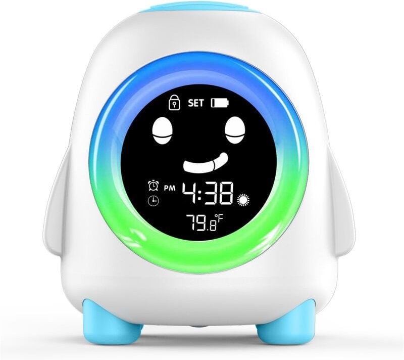 Elektronischer Pinguin-Wecker mit LCD-Bildschirm und Nachtlicht, ideal für Kinderzimmer