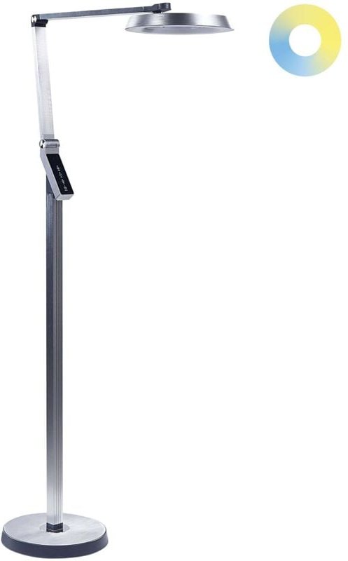 LED-Stehlampe Silber Kunststoff 170 cm Höhe Dimmen lcd Moderne Beleuchtung Heimbüro