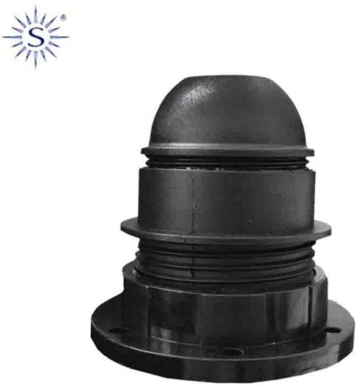 Lampenfassung mit Halbgewinde E27 Schwarz Solera 6829CTN