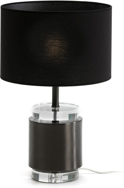 Tischlampe 14X14X33 Acryl/Schwarzes Metall