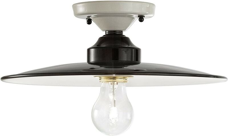 B&W C1615, Deckenleuchte aus Keramik und Eisen, Ferroluce