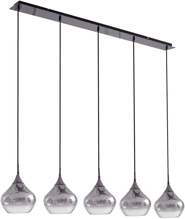 Thumbnail - Lucande - Pendelleuchte 'Jarven' aus Glas für Wohnzimmer & Esszimmer von