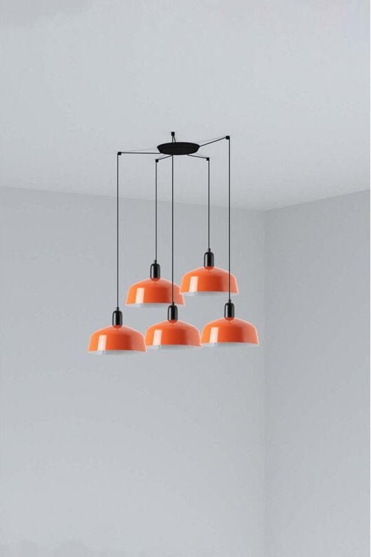 Tatawin m Hängelampe orange rot 20340-148-5L