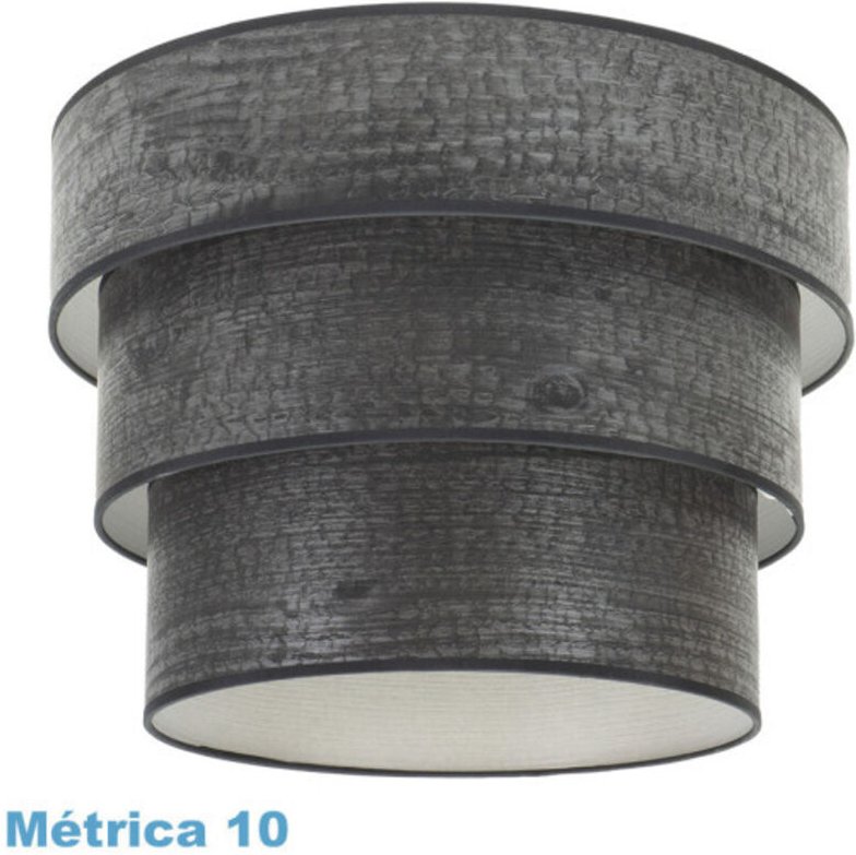 Dreifacher Hängelampenschirm smile m10 schwarz Holz 50dx40dx28h