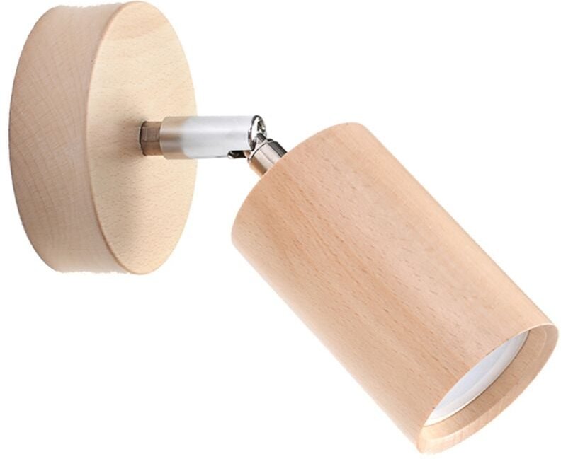 TEARIX 1 GU10 Wandleuchte Naturholz LUMILO 07.115.01