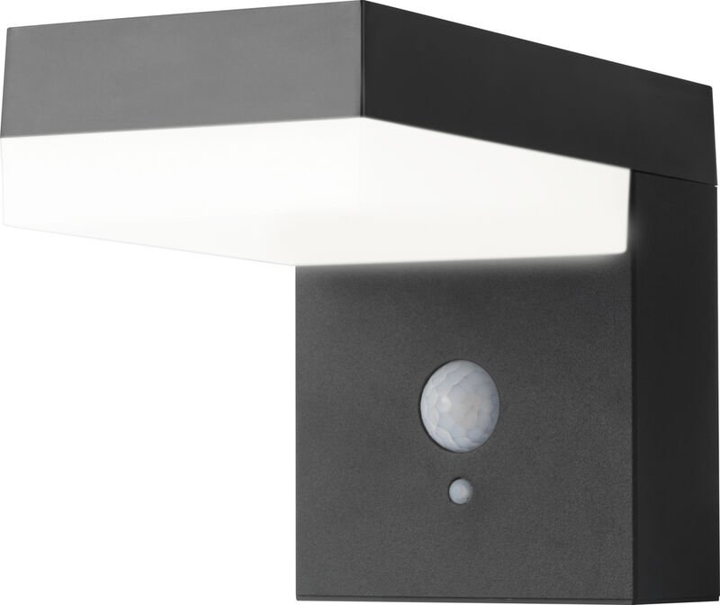 Sygonix SY-4715526 Solar-Außenwandleuchte mit Bewegungsmelder SMD LED 6 W Schwarz