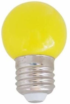 Gelbe LED-Glühbirne 1W 230Vac 360º.