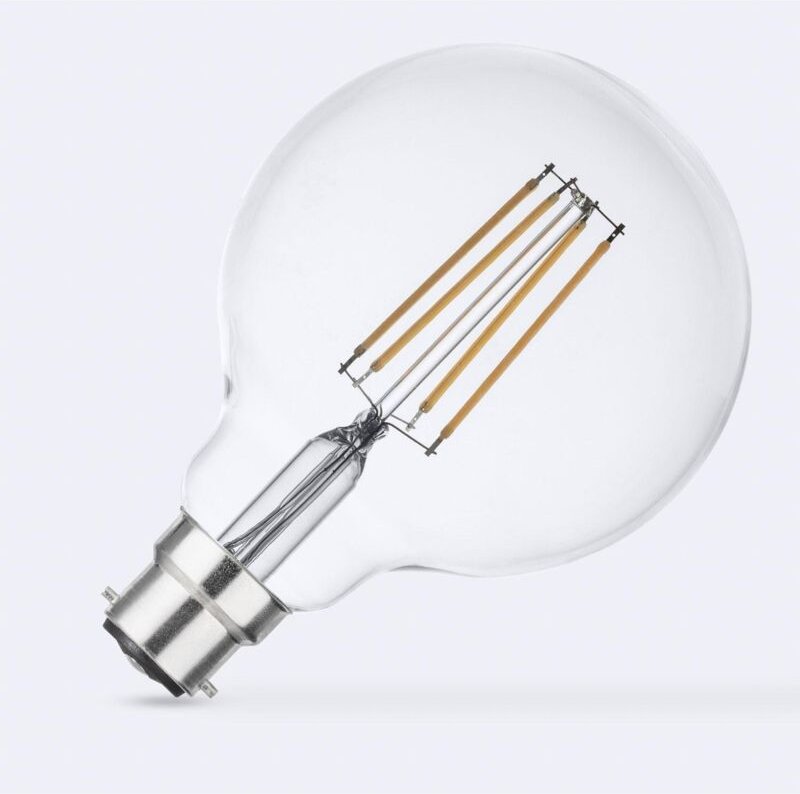 Ledkia - LED-Glühbirne Filament B22 6W 806lm G95 No Flicker 4000K Neutralweiß