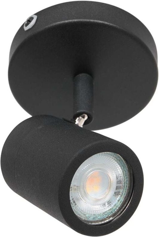 Mexlite - spot - Upround led - schwarz - metall - ø 10cm - GU10 -