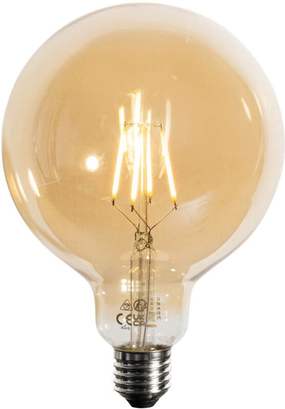 Luedd - E27 3-Stufen-dimmbare LED-Lampe Gold G125 4W 450lm 2700K
