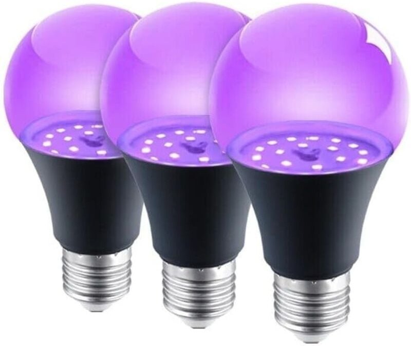 UV-Lampe - Violettes Licht - Partylampe - E27 - Nachtlicht - 395 nm - Schwarzlicht - Nur für Dekoration und andere Anläs...