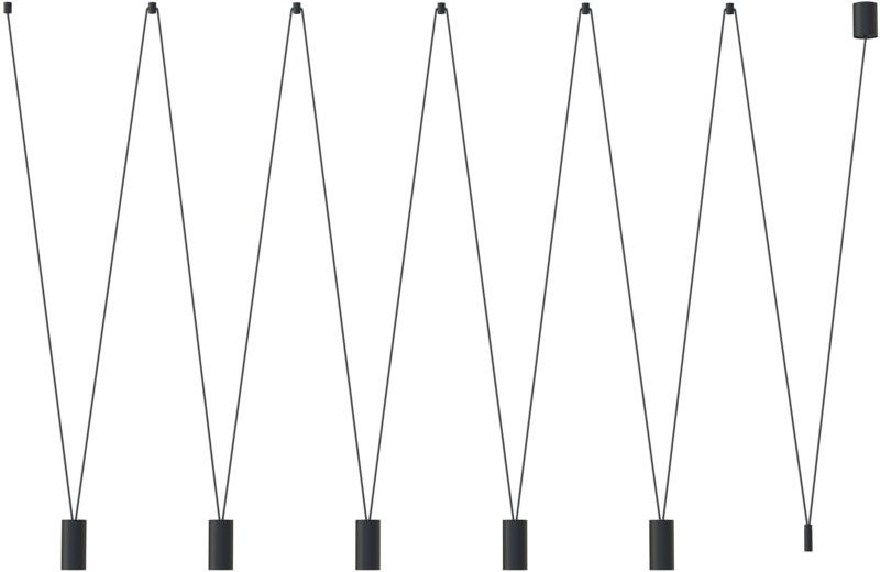 Hängelampe MORE 5 GU10 R50 SCHWARZ NOWODVORSKI 7825