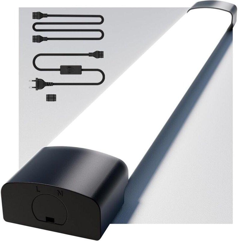 Antenlicht LED Feuchtraumleuchte 40cm LED-Röhre 16W mit Stecker Kaltweiß Wasserdichte IP65 Wandleuchte Deckenleuchte für...