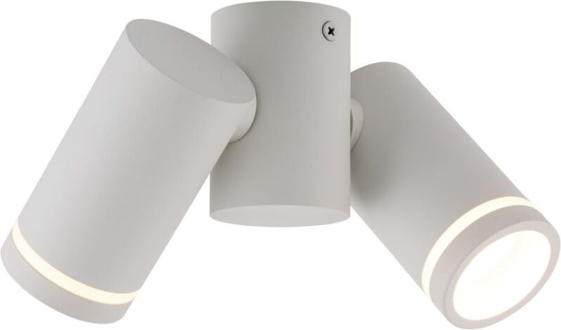 Deckenspot Metall verstellbar Weiß GU10 2-flammig Modern Spot Lampe Decke