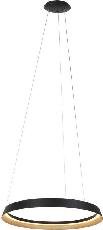 Steinhauer - hängeleuchte - Ringlux - schwarz - metall - ø 60cm -