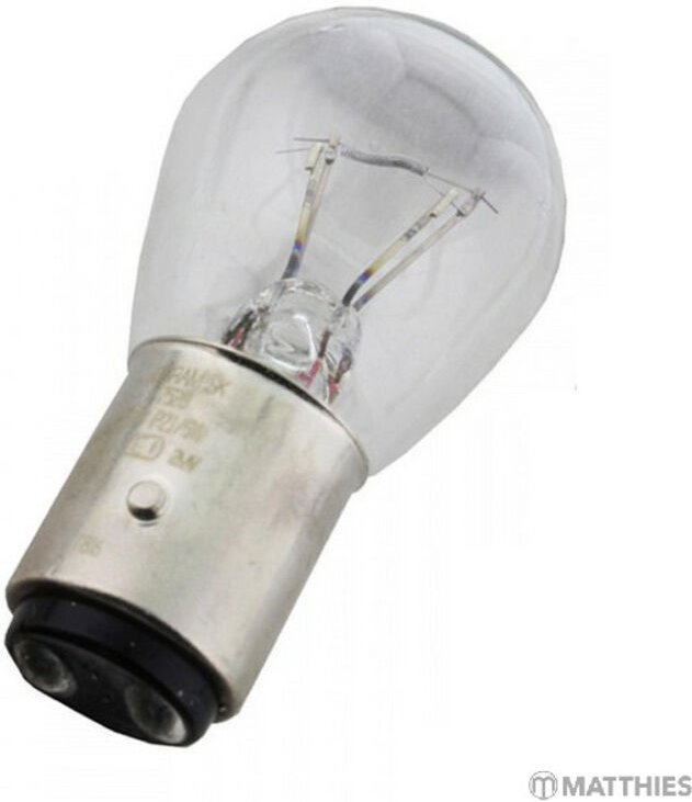 Lampe mit Metallsockel P21/5W 7528 21/5W 12V BAY15D
