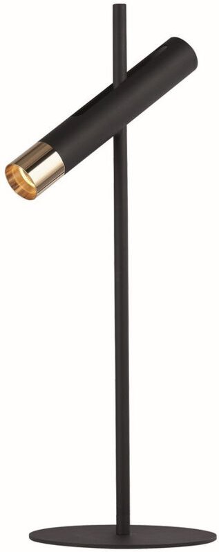 Tischlampe Stehleuchte Wohnzimmerlampe Spot beweglich schwarz gold LED H 50,5cm