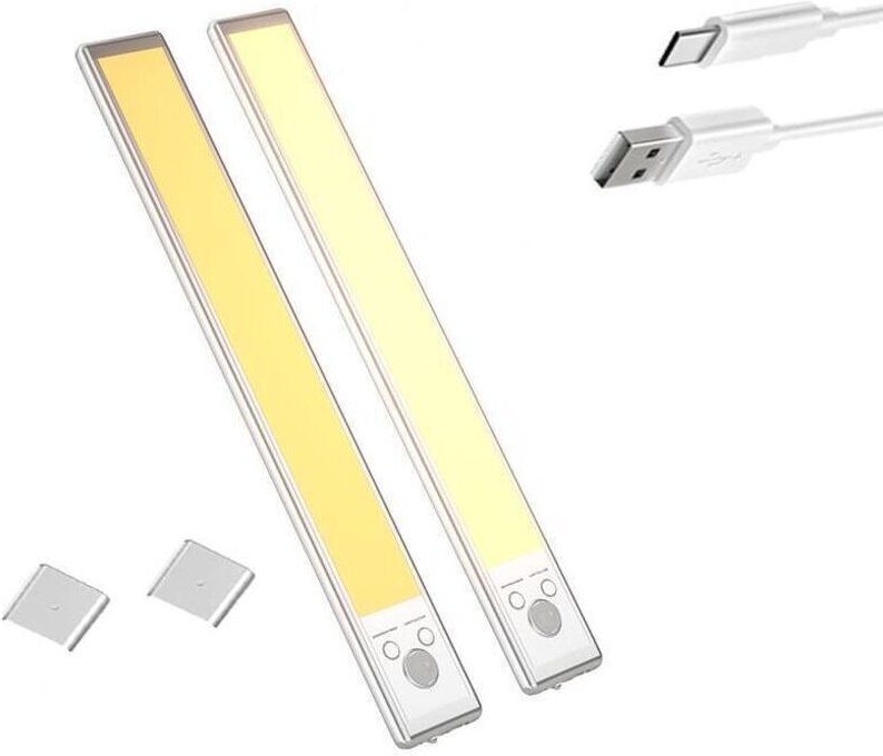 Wiederaufladbare kabellose Unterbauleuchte für die Küche – 30 cm, 2200 mAh, 3000 K, 4000 K, 6500 K, 3 Farbtemperaturen, ...