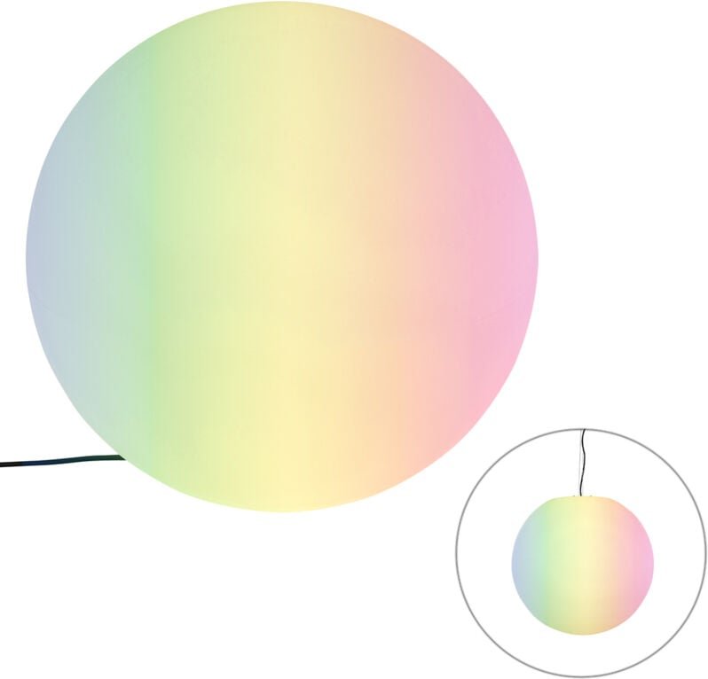 Smart-Außenleuchte weiß 56 cm inkl. Wifi A60 IP65 - Nura