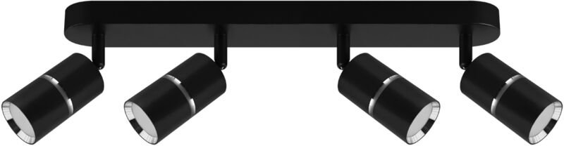 Wand- und Deckenstrahler DIOR SPT GU10 4L schwarz/chrom