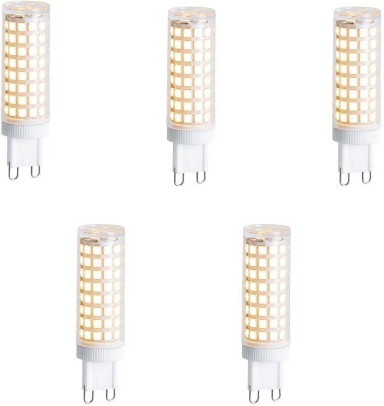 5er-Set G9 Dimmbare LED-Lampen 5,5W 500 lm 2700K