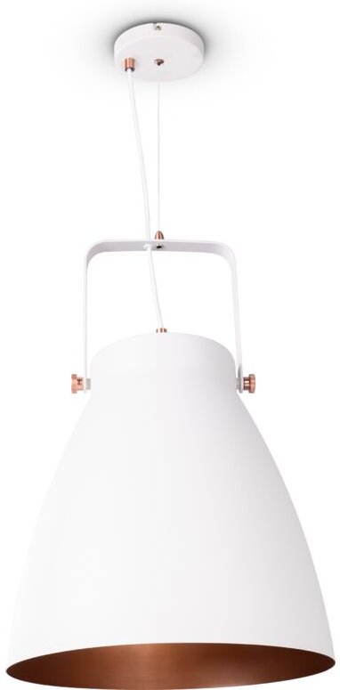 Pendelleuchte Esszimmer Hängelampe Küchenlampe Esstischlampe Industriell Modern Pendelleuchte - Weiß, Kupfer (Ø39 cm) - ...