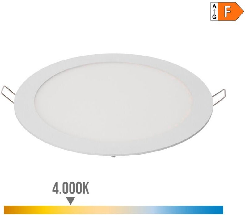 LED Einbaudownlight rund 20W Tageslicht 4000K 1500lm weiß Elektroerosionsgerät Ø 22,5 cm 31572