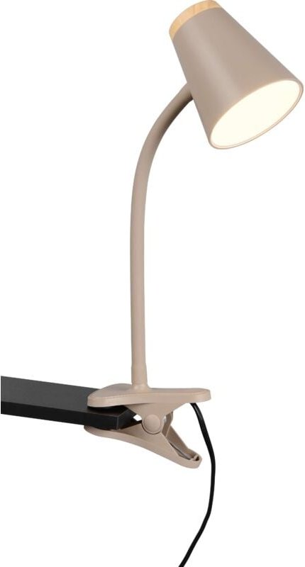 LED-Klemmleuchte pongo, R25831143, 4,5W, 500lm, 3000K, beige - Reality