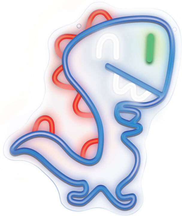 Forever neon led jurassic baby dino blue