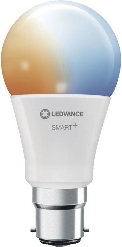 LEDVANCE Smarte LED-Lampe mit WiFi Technologie, Sockel B22d, Dimmbar, Lichtfarbe änderbar (2700-6500K), ersetzt Glühlamp...
