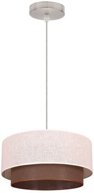 My Lamp - Tischleuchte 1l. Braun/Beige Zylindrisch (30x15)