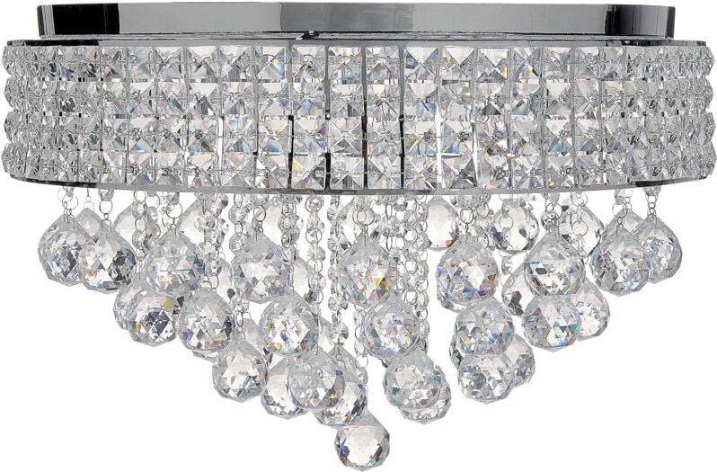 Kronleuchter CEDEIRA Kristall Silber