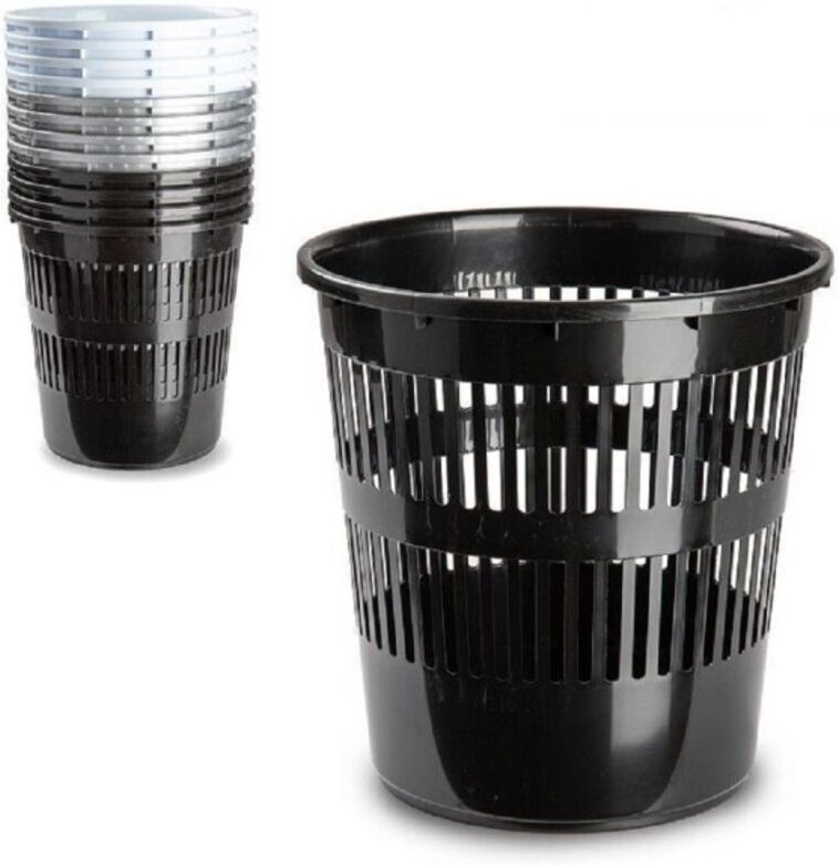 Trade Shop - Runder Mülleimer 11.3LT Kunststoffkorb 27.5X27.5X28 Cm verschiedene Farben 11962H1 -