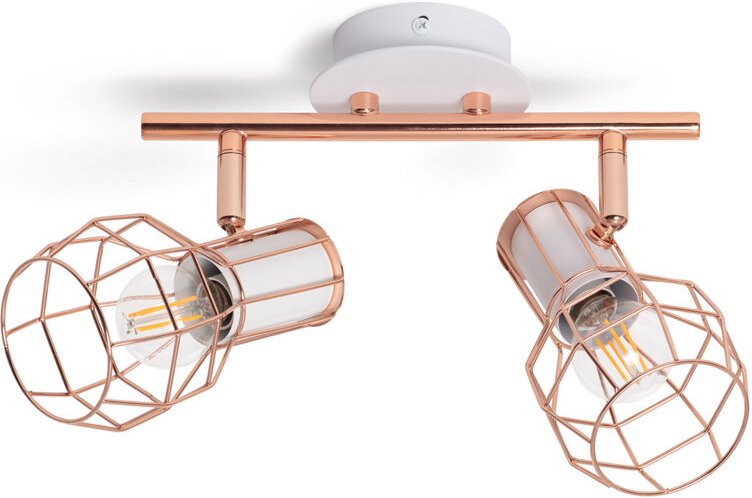 Efectoled - Deckenleuchte Aluminium Ausrichtbar 2 Strahler Lada Kupfer