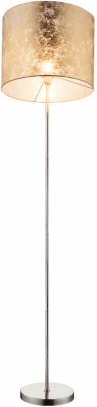 Thumbnail - Decken Fluter Stand Lampe gold Wohn Ess Zimmer Beistell Beleuchtung Textil Decken Fluter Steh Leuchte im Set inkl. led L...