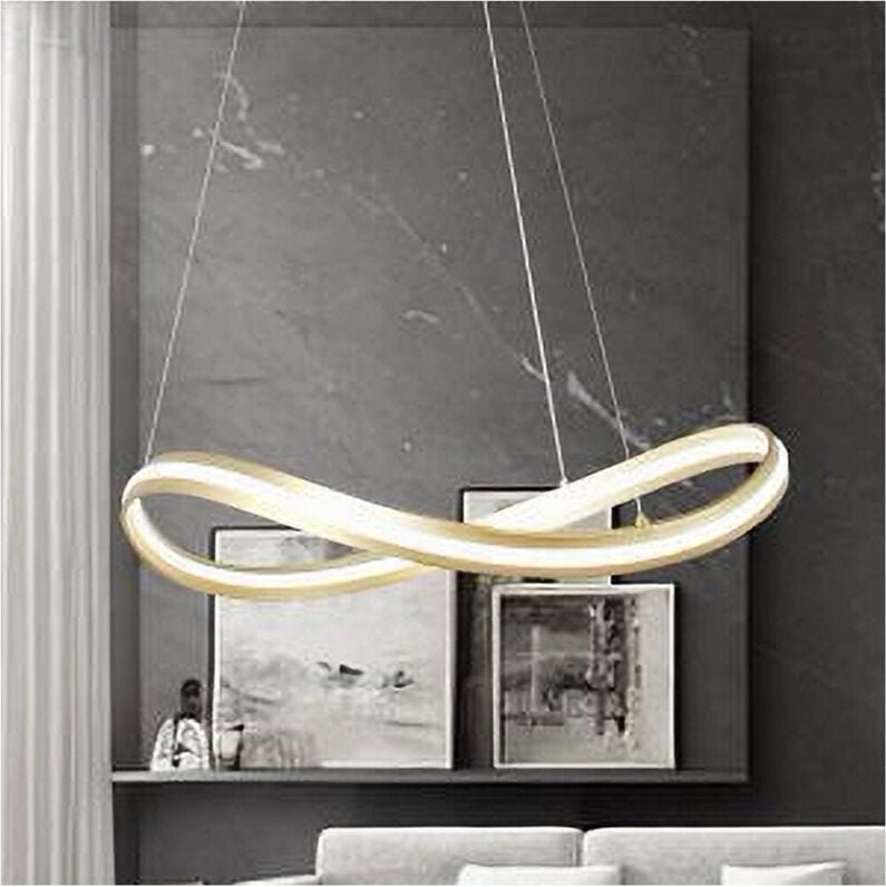 Thumbnail - Trade Shop - MODERNE LICHT-LED-LEUCHTE 100W AUSSETZUNGSLEUCHTE 6500K 70CM GOLD 33405 -