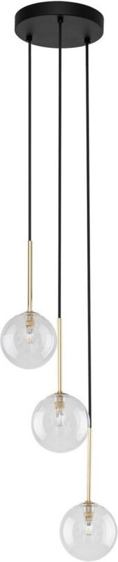 TK Nilos Cluster Pendelleuchte Deckenleuchte Schwarz 3xG9