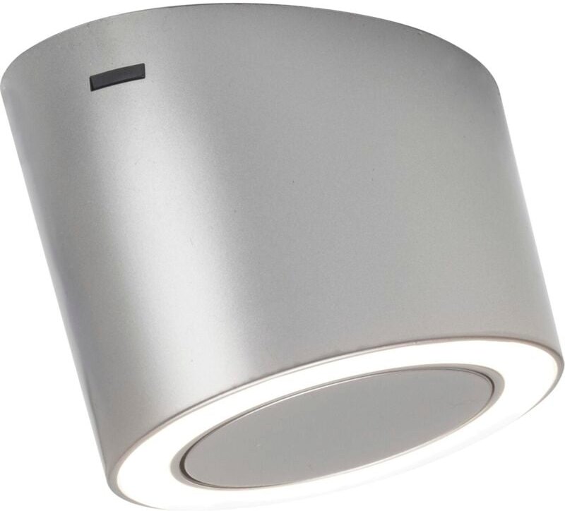 Domus Line Led Unterbauleuchte Unika D-Motion Wave Ringleuchte schräg, Kunststoff Edelstahl-Effekt