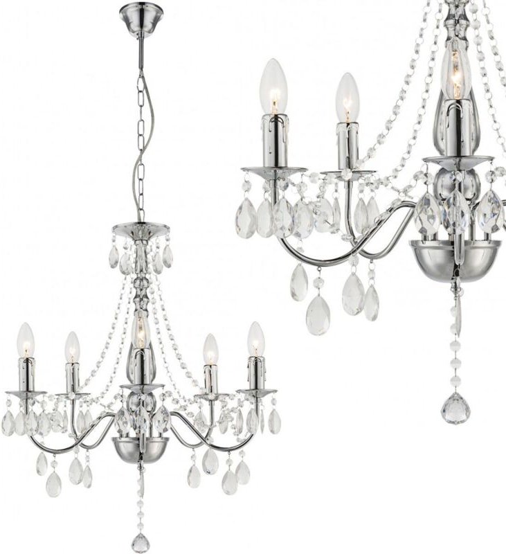 Hängeleuchte Toolight Ebt014-5cp Chrome