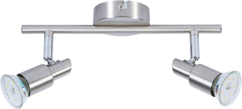 LED Leuchten 2er Spot Lina nickel-chrom 28 x 12 cm warmweiß