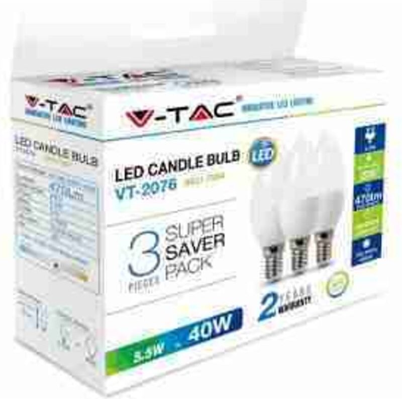 LED217264 VT-2076 LED-Birne - 9W E27 A70 Kunststoff-Notlampe 4000K