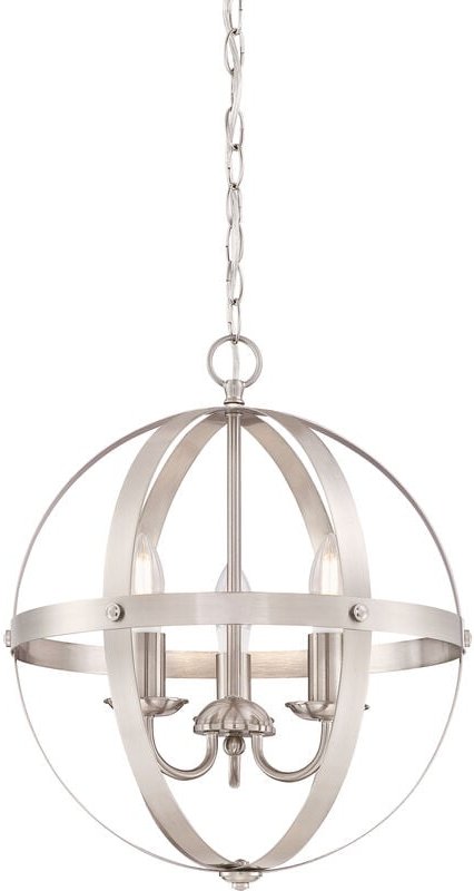 Kronleuchter Stella Mira Nickel Dreiflammig