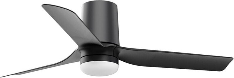 Faro Mini Punt Tub Kleiner Deckenventilator mit 3 Flügeln, mattschwarz, mit Licht 2700 – 4000 – 6000 k, Wiz Smart System