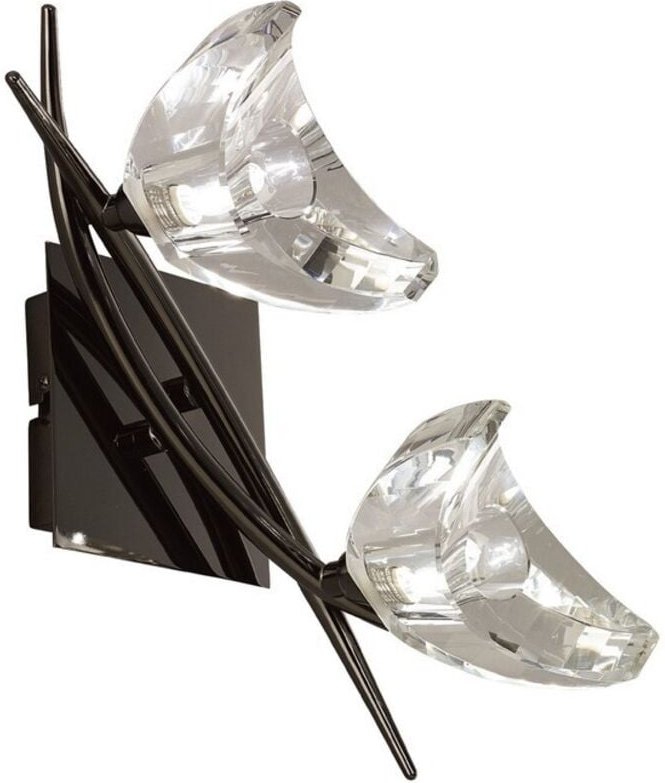 Inspired Mantra - Eclipse - Wandleuchte Switched 2 Light G9, Schwarz Chrom