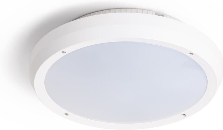 Ledkia - Deckenleuchte Rund für Aussen Ø300 mm IP65 Curio Weiss Weiß