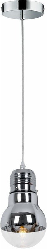 Hängeleuchte Glühbirnenform Glas Esszimmerleuchte hängend Retro Pendelleuchte Glühbirne Retro Edison, chromfarben, E27 F...