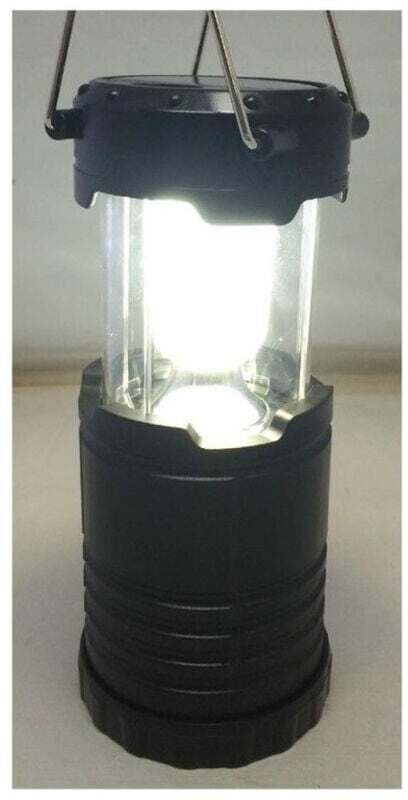 Solarbetriebene, wiederaufladbare Camping- und Wanderlaterne mit 8 LEDs - - Ulisem